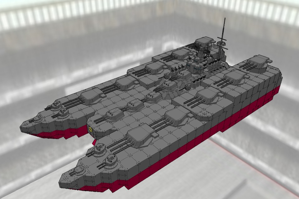 上総級双胴戦艦 上総 Ver2 0 バトルシップクラフト Battleship Craft Fansite Battleships Of Pianoman