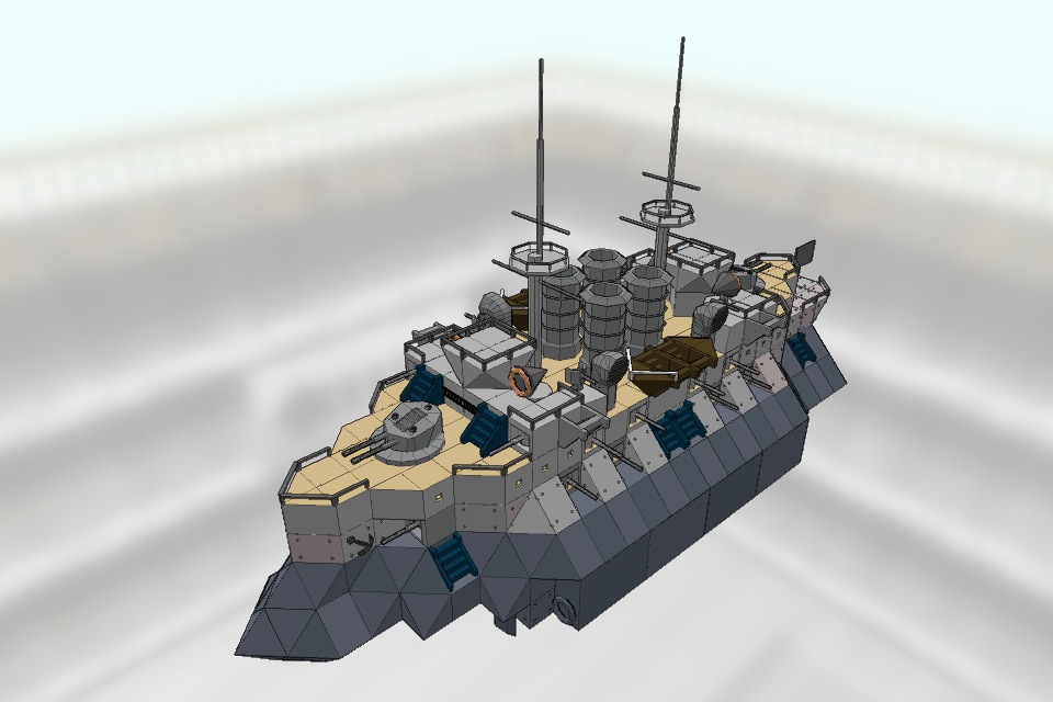 Lv1 装甲艦 アホクジラ Ver1 0 バトルシップクラフト Battleship Craft Fansite Battleships Of Pianoman