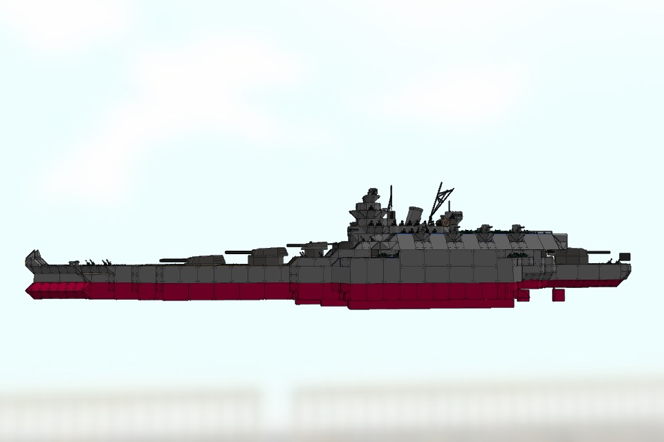 改大和級航空戦艦 甲斐 Ver2.1 - バトルシップクラフト（Battleship 